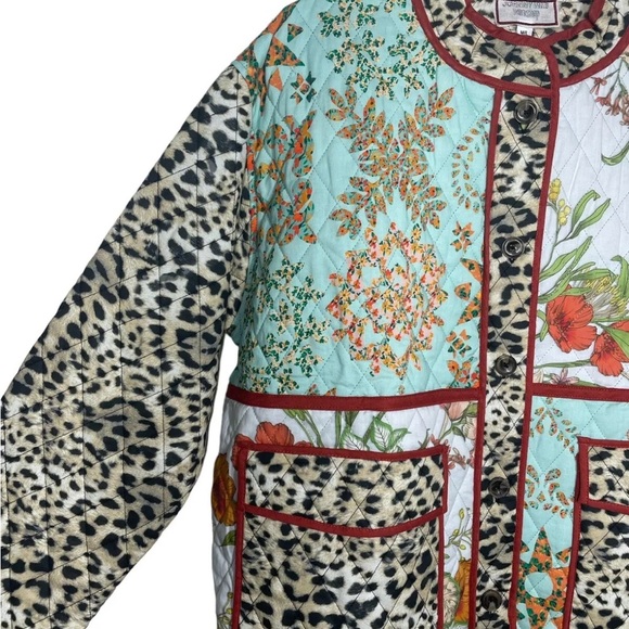 Johnny Was LILIANA QUILTED PATCH POCKET JACKET NWT (Oversized) - Picture 12 of 13